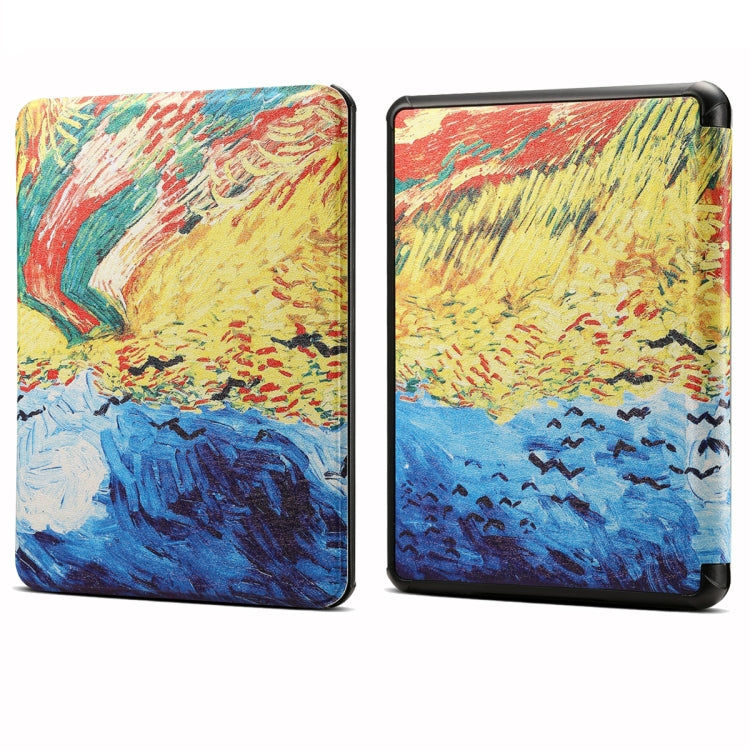 Painted Voltage Leather Tablet Case, For Amazon Kindle 11th Gen 2022 6 inch