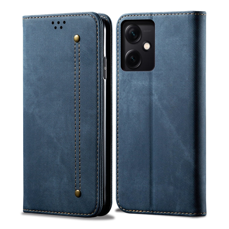 Denim Texture Leather Phone Case, For Xiaomi Redmi Note 12 China, For Xiaomi Redmi Note 12 Pro 5G China, For Xiaomi Redmi Note 12 Pro+ China