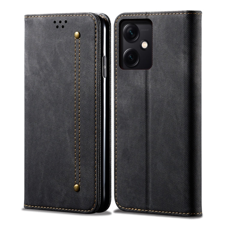 Denim Texture Leather Phone Case, For Xiaomi Redmi Note 12 China, For Xiaomi Redmi Note 12 Pro 5G China, For Xiaomi Redmi Note 12 Pro+ China