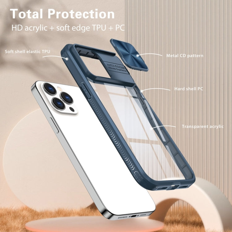 360 Full Body Sliding Camshield Phone Case, For iPhone 14 Pro, For iPhone 14 Pro Max