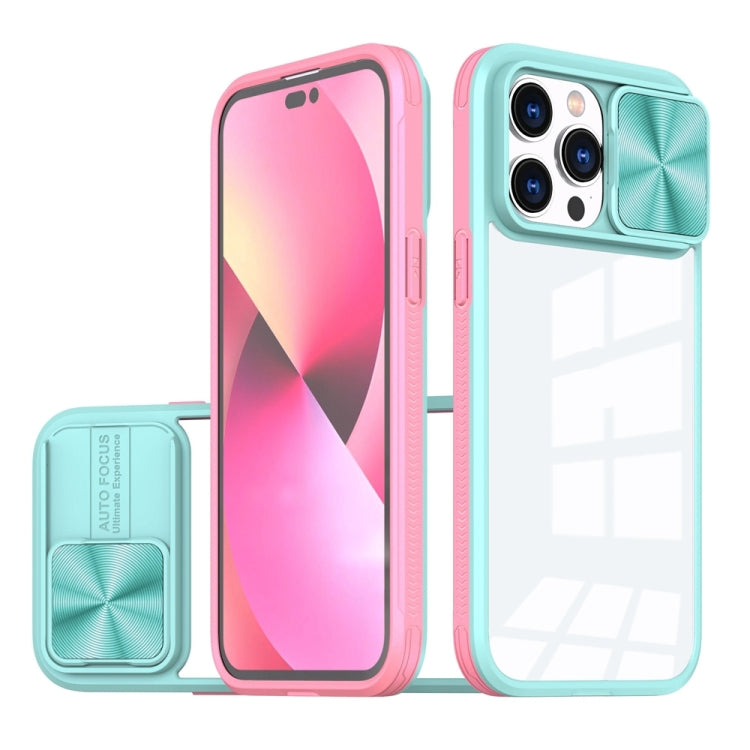 360 Full Body Sliding Camshield Phone Case, For iPhone 14 Pro, For iPhone 14 Pro Max