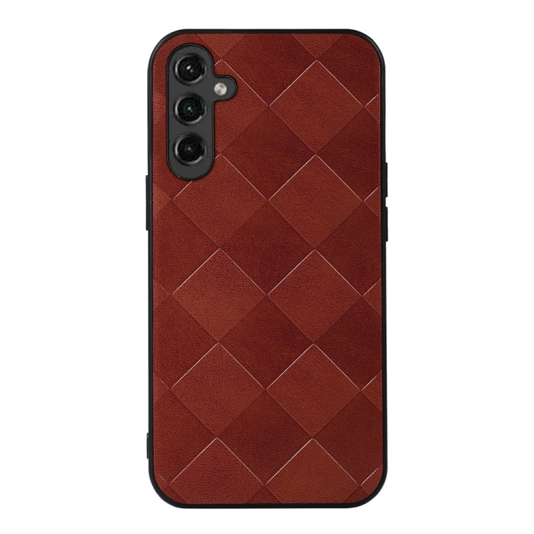Weave Plaid PU Phone Case, For Samsung Galaxy A14 5G, For Samsung Galaxy S23+ 5G, For Samsung Galaxy S23 Ultra 5G