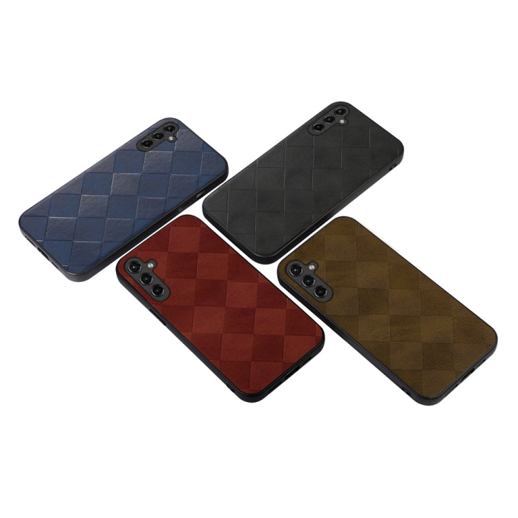 Weave Plaid PU Phone Case, For Samsung Galaxy A14 5G, For Samsung Galaxy S23+ 5G, For Samsung Galaxy S23 Ultra 5G