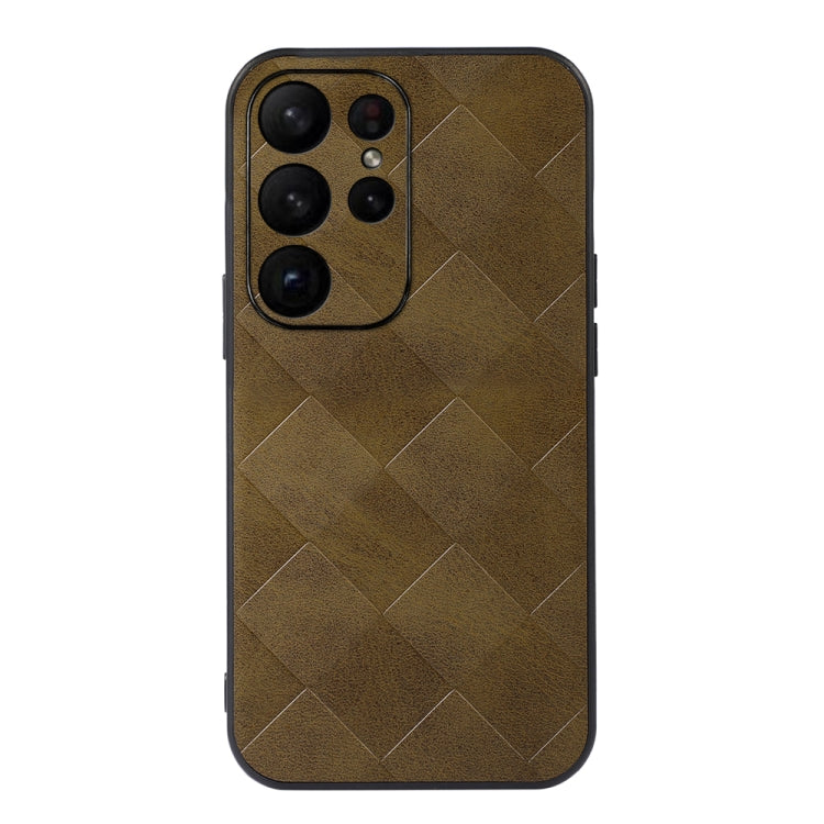 Weave Plaid PU Phone Case, For Samsung Galaxy A14 5G, For Samsung Galaxy S23+ 5G, For Samsung Galaxy S23 Ultra 5G