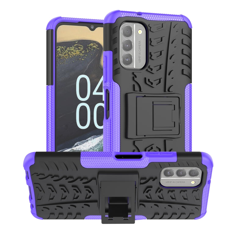 Tire Texture TPU + PC Phone Case with Holder, For Motorola Edge 2022, For vivo Y77, For Samsung Galaxy A04 / M13 5G, For Nokia G400 5G