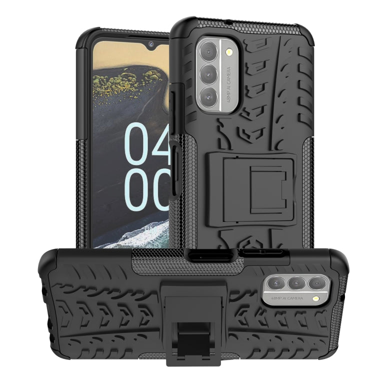 Tire Texture TPU + PC Phone Case with Holder, For Motorola Edge 2022, For vivo Y77, For Samsung Galaxy A04 / M13 5G, For Nokia G400 5G