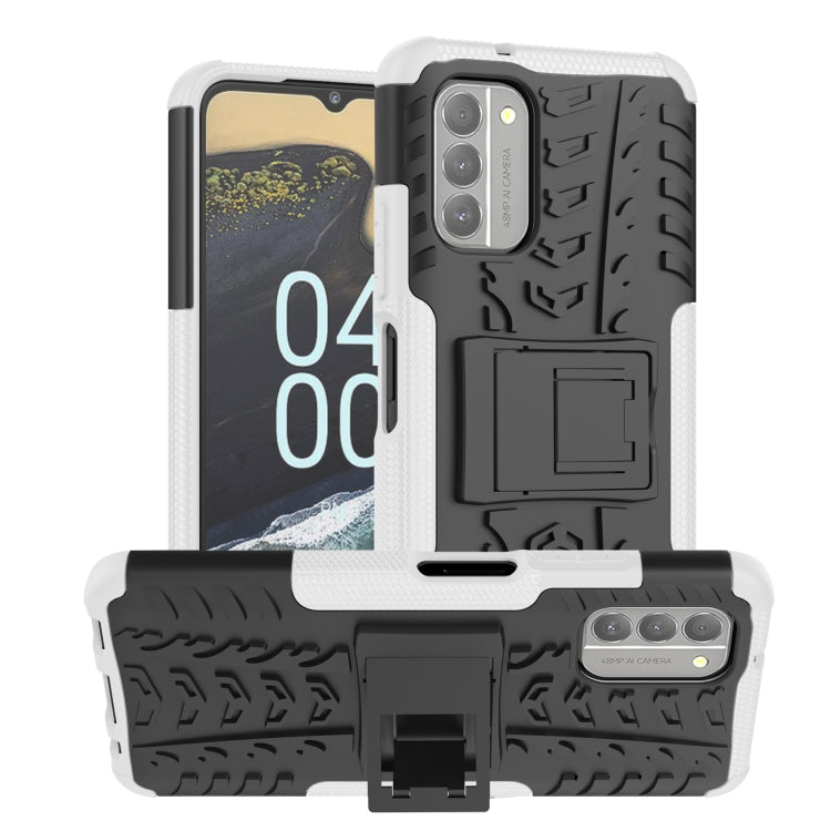 Tire Texture TPU + PC Phone Case with Holder, For Motorola Edge 2022, For vivo Y77, For Samsung Galaxy A04 / M13 5G, For Nokia G400 5G