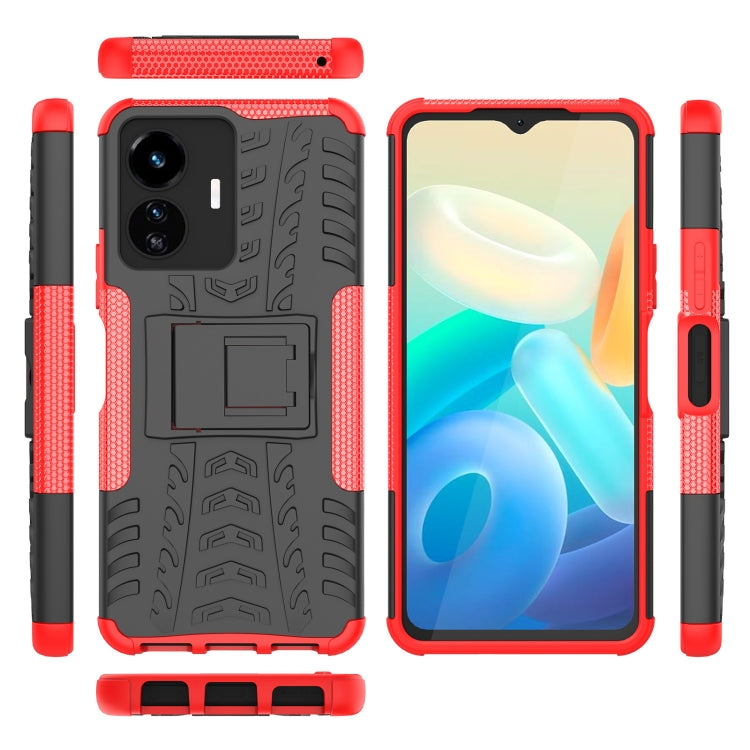 Tire Texture TPU + PC Phone Case with Holder, For vivo Y77, For Samsung Galaxy A04 / M13 5G, For Motorola Edge 2022, For Nokia G400 5G