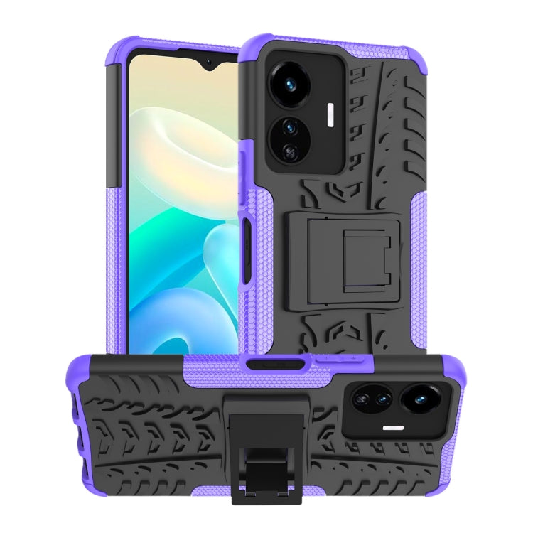 Tire Texture TPU + PC Phone Case with Holder, For vivo Y77, For Samsung Galaxy A04 / M13 5G, For Motorola Edge 2022, For Nokia G400 5G
