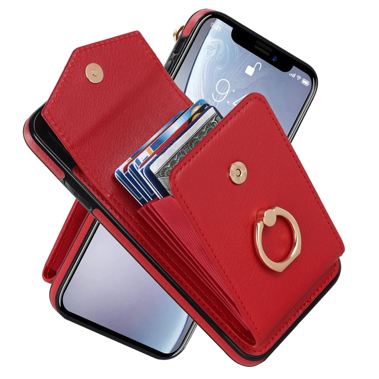Ring Holder RFID Card Slot Phone Case, For iPhone XR, For iPhone XS Max, For Samsung Galaxy A33 5G, For Samsung Galaxy A51 5G, For Samsung Galaxy A53 5G, For Samsung Galaxy A71 5G, For Samsung Galaxy S20, For Samsung Galaxy S20 Ultra                   ...