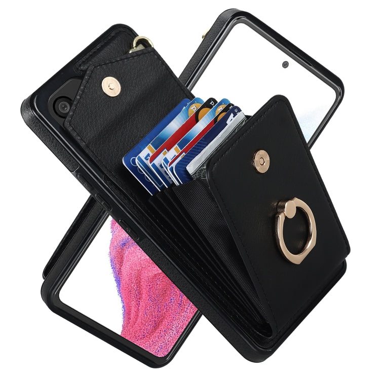 Ring Holder RFID Card Slot Phone Case, For iPhone XR, For iPhone XS Max, For Samsung Galaxy A33 5G, For Samsung Galaxy A51 5G, For Samsung Galaxy A53 5G, For Samsung Galaxy A71 5G, For Samsung Galaxy S20, For Samsung Galaxy S20 Ultra                   ...