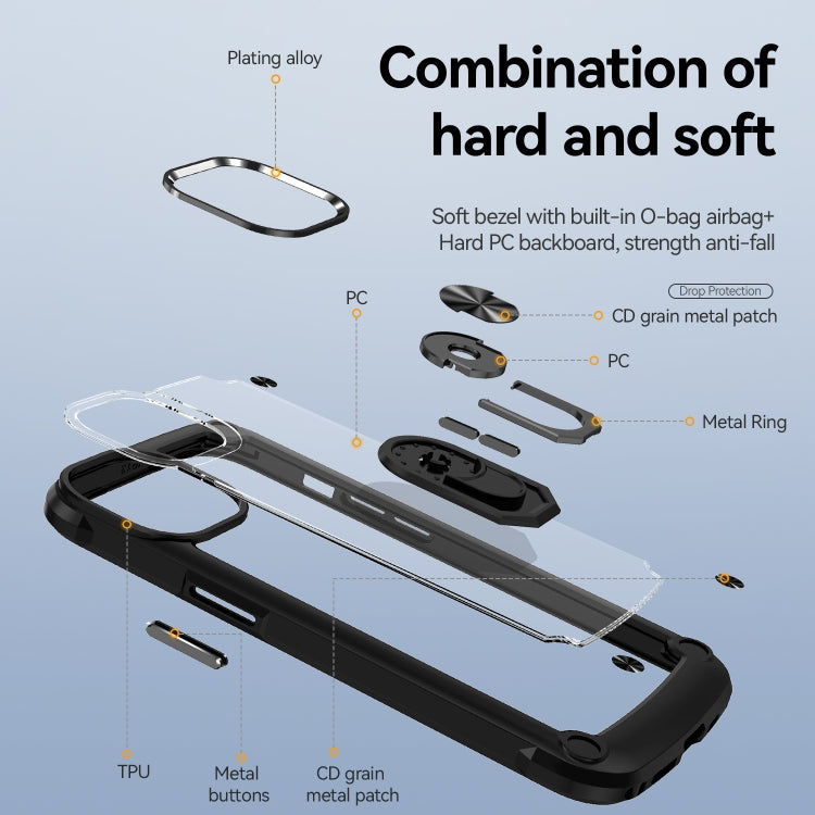 TPU + PC Lens Protection Phone Case with Ring Holder, For iPhone 11, For iPhone 11 Pro, For iPhone 11 Pro Max, For iPhone XS / X, For iPhone XS Max, For iPhone XR, For iPhone 12 / 12 Pro, For iPhone 12 Pro Max