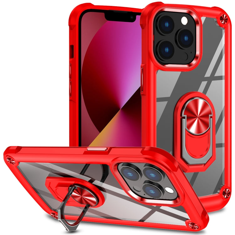 TPU + PC Lens Protection Phone Case with Ring Holder, For iPhone 11, For iPhone 11 Pro, For iPhone 11 Pro Max, For iPhone XS / X, For iPhone XS Max, For iPhone XR, For iPhone 12 / 12 Pro, For iPhone 12 Pro Max