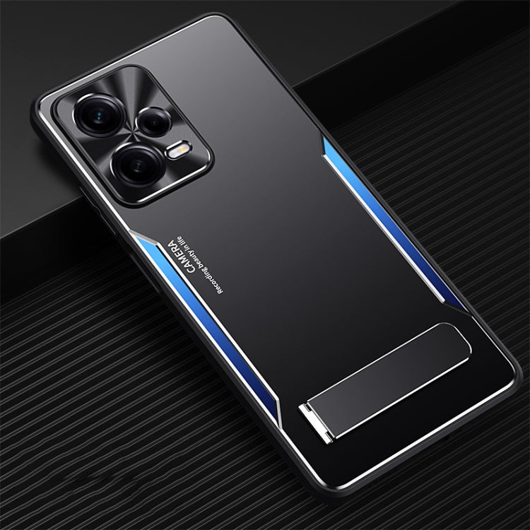 Blade Series TPU + Titanium Alloy Phone Case with Holder, For Xiaomi Redmi Note 12 Pro+ China