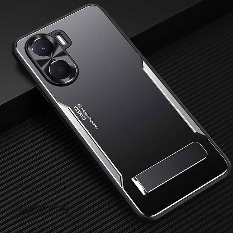 Blade Series TPU + Titanium Alloy Phone Case with Holder, For Xiaomi Redmi Note 12 Pro+ China, For Xiaomi Redmi Note 12 Pro 5G China, For Xiaomi Redmi Note 12 China, For Honor Play 40 Plus