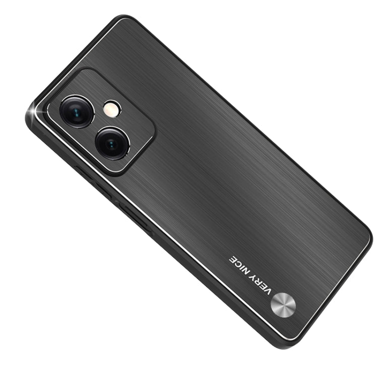 Metal Brushed Texture Shockproof Phone Case, For Xiaomi Redmi Note 12 Pro+ China, For Xiaomi Redmi Note 12 Pro 5G China, For Xiaomi Redmi Note 12 China