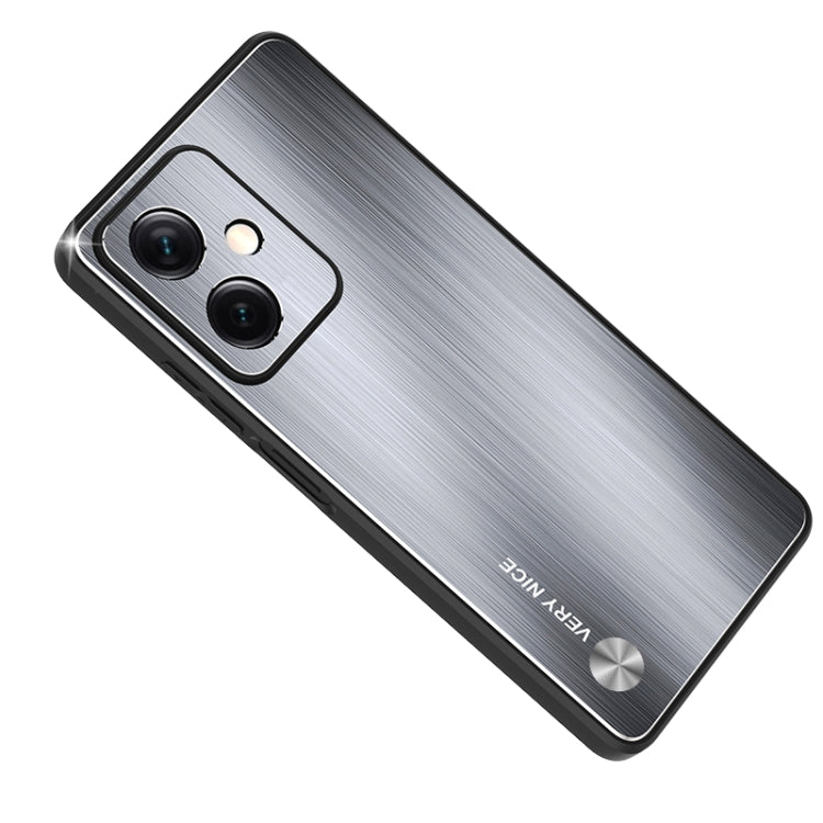 Metal Brushed Texture Shockproof Phone Case, For Xiaomi Redmi Note 12 Pro+ China, For Xiaomi Redmi Note 12 Pro 5G China, For Xiaomi Redmi Note 12 China