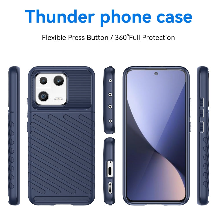 Thunderbolt Shockproof TPU Protective Soft Phone Case, For Xiaomi 13, For Xiaomi 13 Pro