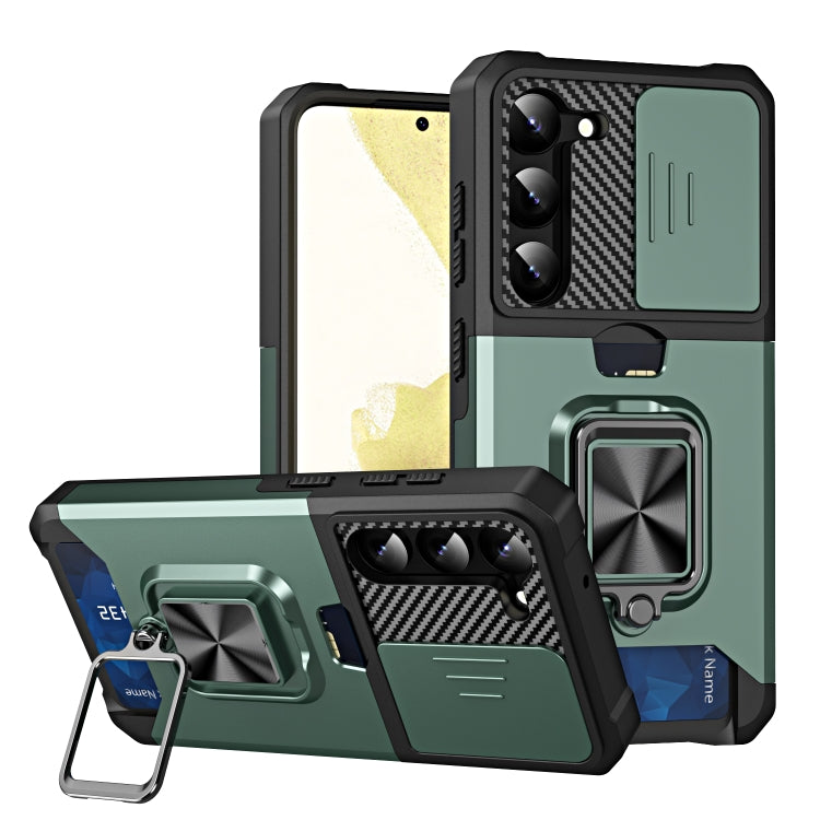 Sliding Camshield Phone Case with Ring Holder & Card Slot, For Samsung Galaxy S23 5G, For Samsung Galaxy S23+ 5G, For Samsung Galaxy S23 Ultra 5G, For Samsung Galaxy A14 5G