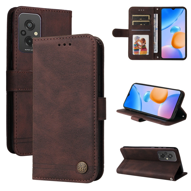 Skin Feel Life Tree Metal Button Leather Phone Case, For Xiaomi Redmi A1+, For Xiaomi Redmi 11 Prime 4G, For Xiaomi Redmi Note 12 China, For Xiaomi Redmi Note 12 Pro 5G China, For Xiaomi Redmi Note 12 Pro+ China