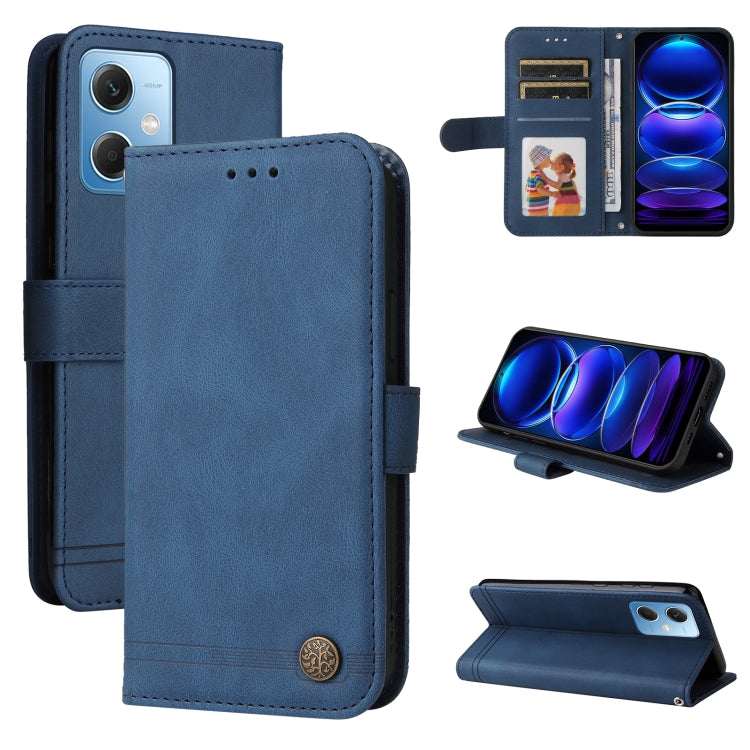 Skin Feel Life Tree Metal Button Leather Phone Case, For Xiaomi Redmi A1+, For Xiaomi Redmi 11 Prime 4G, For Xiaomi Redmi Note 12 China, For Xiaomi Redmi Note 12 Pro 5G China, For Xiaomi Redmi Note 12 Pro+ China
