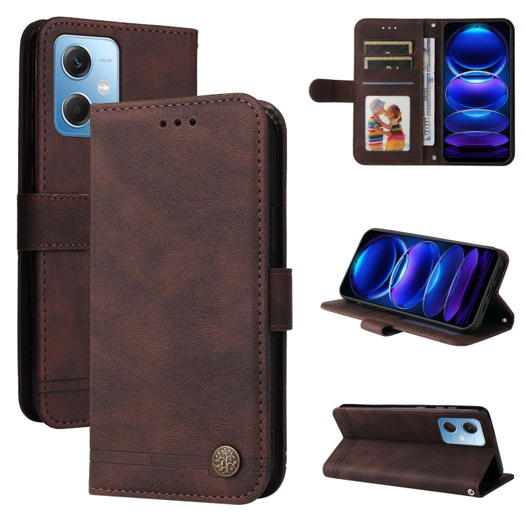 Skin Feel Life Tree Metal Button Leather Phone Case, For Xiaomi Redmi A1+, For Xiaomi Redmi 11 Prime 4G, For Xiaomi Redmi Note 12 China, For Xiaomi Redmi Note 12 Pro 5G China, For Xiaomi Redmi Note 12 Pro+ China