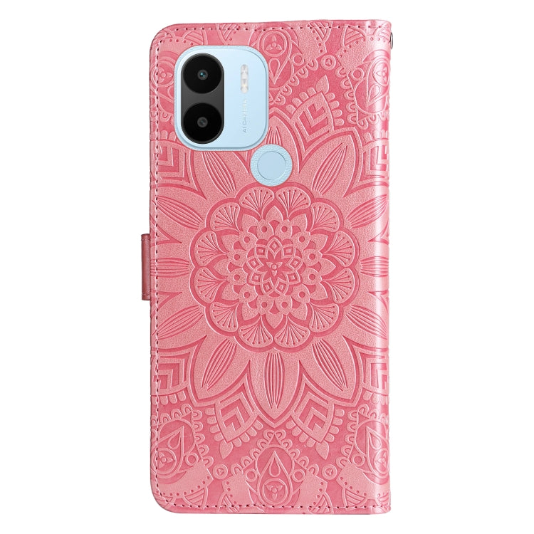 Embossed Sunflower Leather Phone Case, For Xiaomi Redmi A1+, For Xiaomi Redmi 11 Prime 4G, For Xiaomi Redmi Note 12 China, For Xiaomi Redmi Note 12 Pro 5G China, For Xiaomi Redmi Note 12 Pro+ China