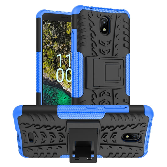 Tire Texture TPU + PC Phone Case with Holder, For Nokia C100, For Nokia C200, For Nokia G100, For Sony Xperia 5 IV, For OPPO A57 4G