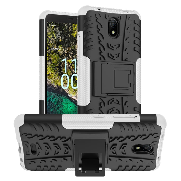 Tire Texture TPU + PC Phone Case with Holder, For Nokia C100, For Nokia C200, For Nokia G100, For Sony Xperia 5 IV, For OPPO A57 4G