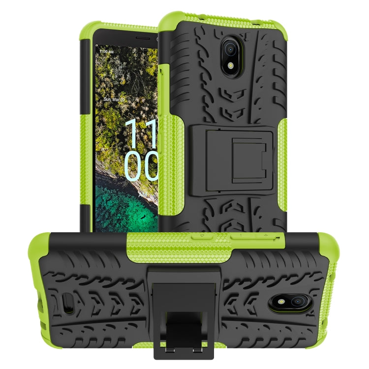 Tire Texture TPU + PC Phone Case with Holder, For Nokia C100, For Nokia C200, For Nokia G100, For Sony Xperia 5 IV, For OPPO A57 4G