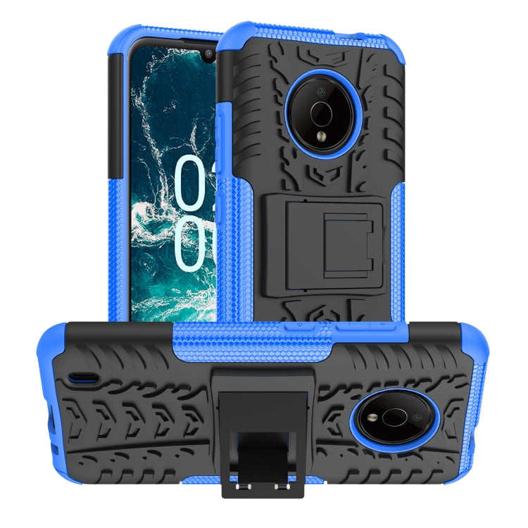Tire Texture TPU + PC Phone Case with Holder, For Nokia C100, For Nokia C200, For Nokia G100, For Sony Xperia 5 IV, For OPPO A57 4G