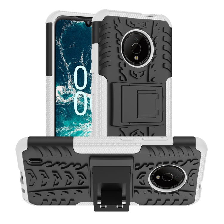 Tire Texture TPU + PC Phone Case with Holder, For Nokia C100, For Nokia C200, For Nokia G100, For Sony Xperia 5 IV, For OPPO A57 4G