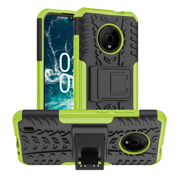 Tire Texture TPU + PC Phone Case with Holder, For Nokia C100, For Nokia C200, For Nokia G100, For Sony Xperia 5 IV, For OPPO A57 4G