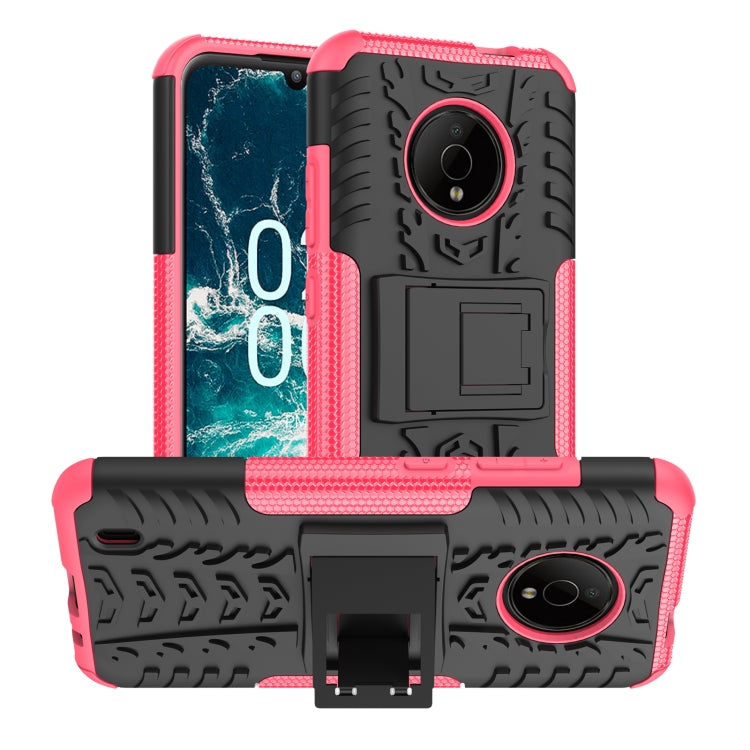 Tire Texture TPU + PC Phone Case with Holder, For Nokia C100, For Nokia C200, For Nokia G100, For Sony Xperia 5 IV, For OPPO A57 4G