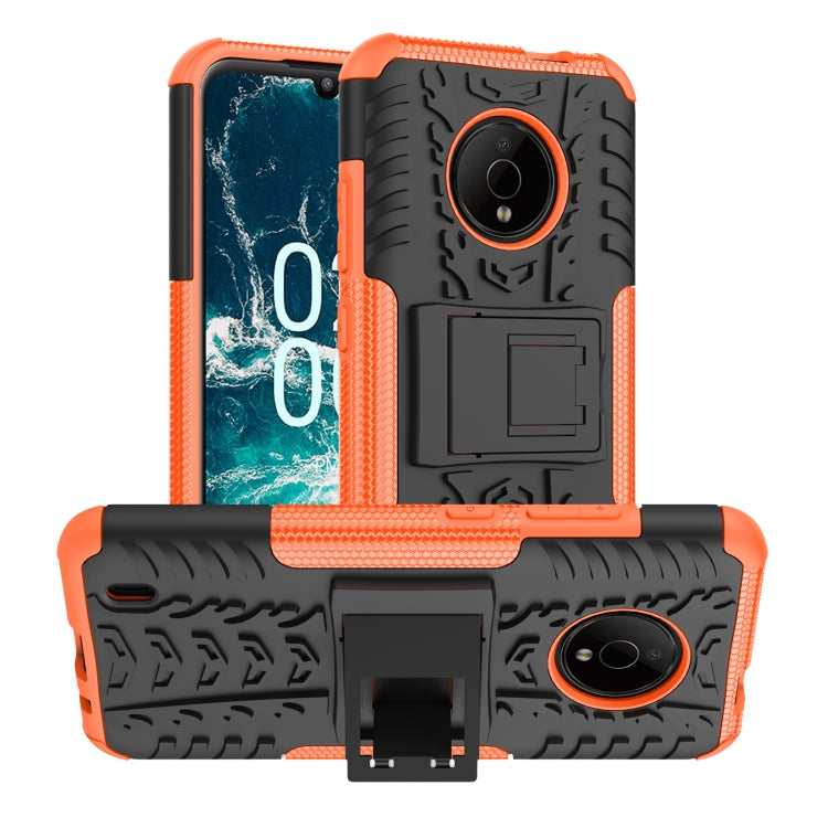 Tire Texture TPU + PC Phone Case with Holder, For Nokia C100, For Nokia C200, For Nokia G100, For Sony Xperia 5 IV, For OPPO A57 4G