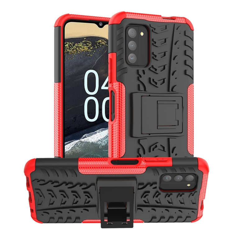 Tire Texture TPU + PC Phone Case with Holder, For Nokia C100, For Nokia C200, For Nokia G100, For Sony Xperia 5 IV, For OPPO A57 4G