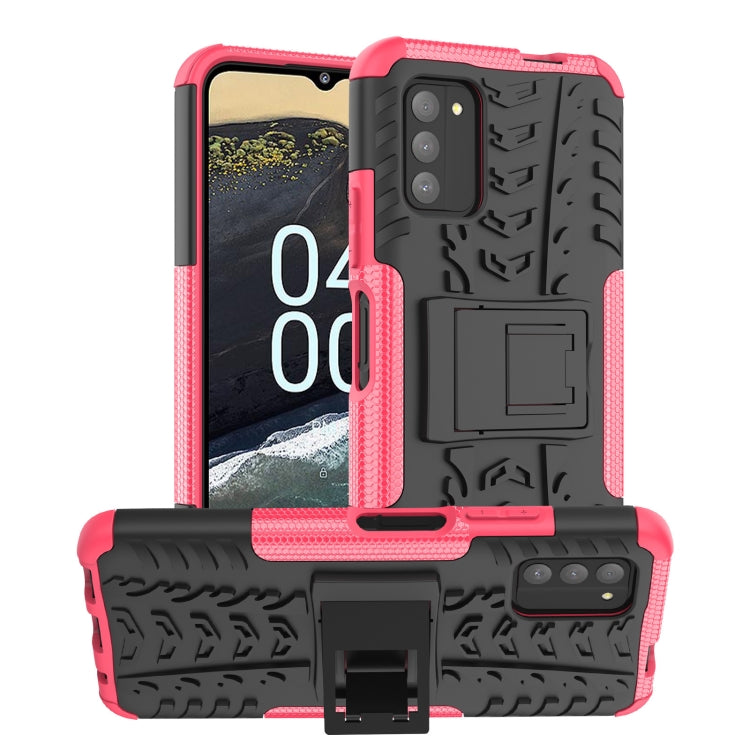 Tire Texture TPU + PC Phone Case with Holder, For Nokia C100, For Nokia C200, For Nokia G100, For Sony Xperia 5 IV, For OPPO A57 4G