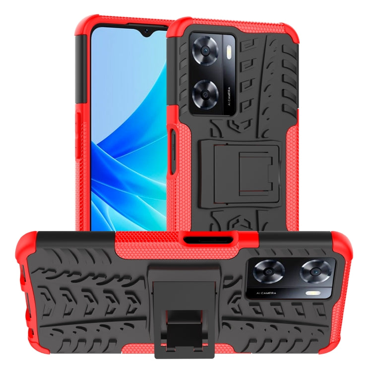 Tire Texture TPU + PC Phone Case with Holder, For Nokia C100, For Nokia C200, For Nokia G100, For Sony Xperia 5 IV, For OPPO A57 4G