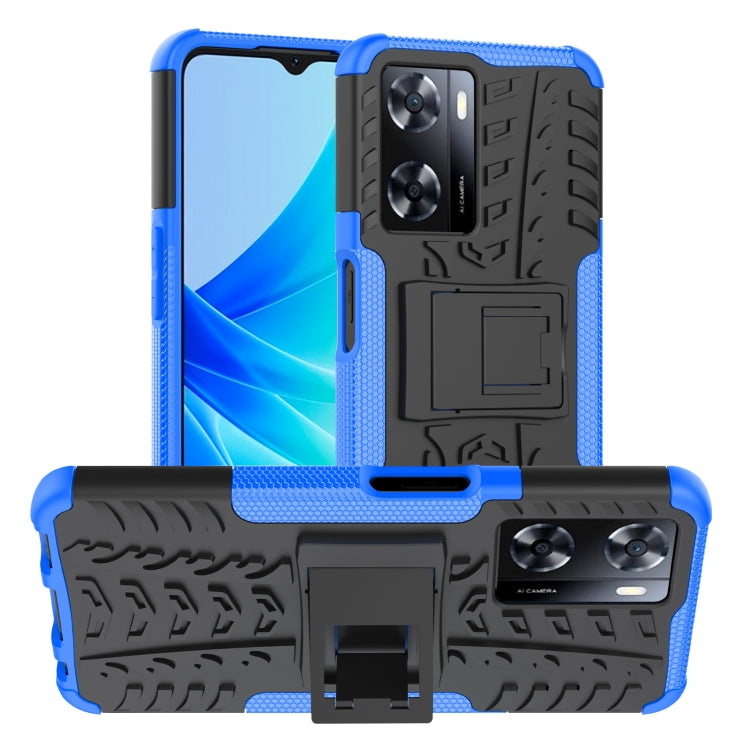 Tire Texture TPU + PC Phone Case with Holder, For Nokia C100, For Nokia C200, For Nokia G100, For Sony Xperia 5 IV, For OPPO A57 4G
