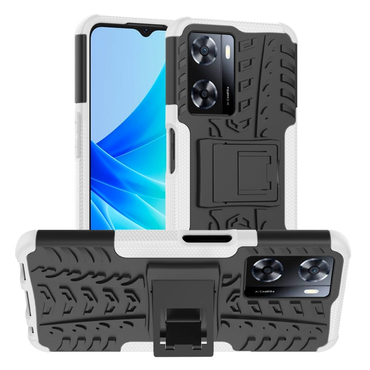 Tire Texture TPU + PC Phone Case with Holder, For Nokia C100, For Nokia C200, For Nokia G100, For Sony Xperia 5 IV, For OPPO A57 4G