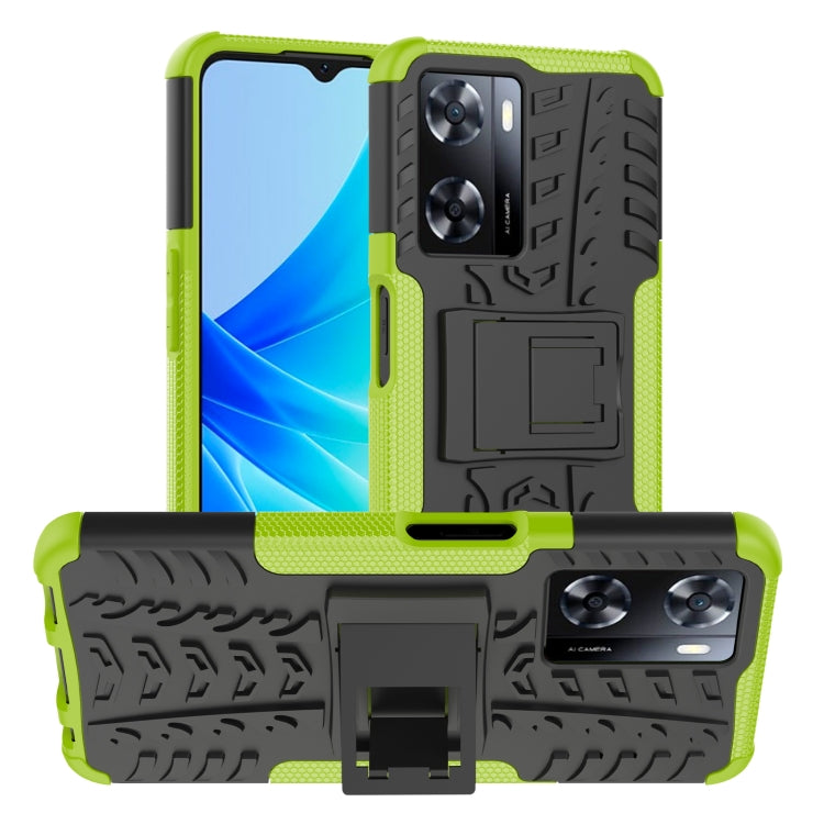 Tire Texture TPU + PC Phone Case with Holder, For Nokia C100, For Nokia C200, For Nokia G100, For Sony Xperia 5 IV, For OPPO A57 4G