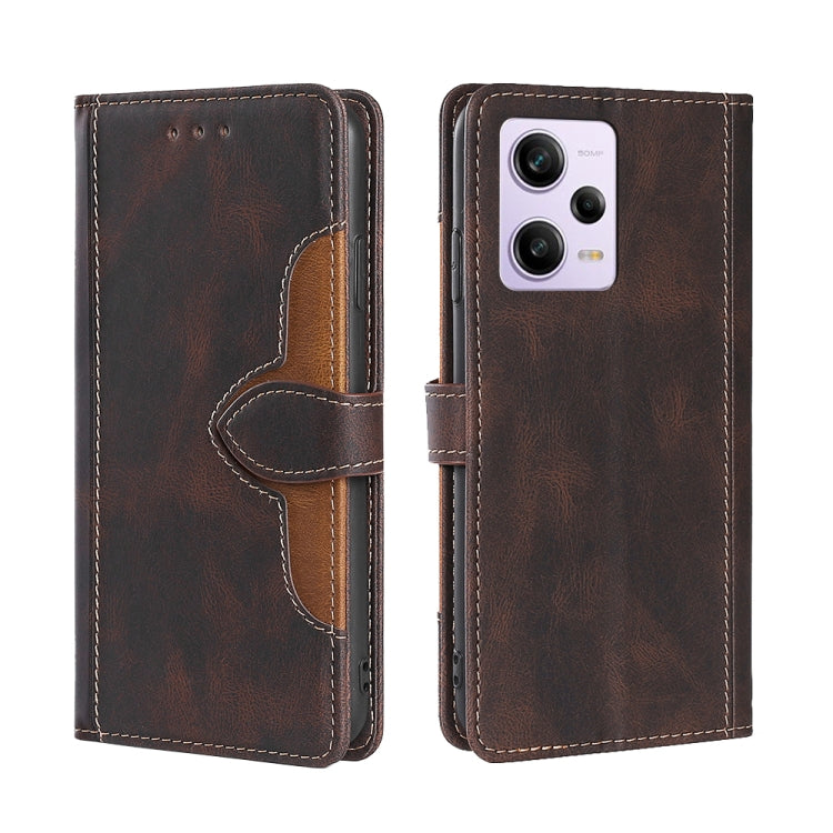 Skin Feel Magnetic Buckle Leather Phone Case, For Motorola Moto G72 4G, For vivo V25 Pro 5G, For Xiaomi Redmi Note 12 China, For Xiaomi Redmi Note 12 Pro 5G China, For Xiaomi Redmi Note 12 Pro+ China, For Xiaomi Redmi A1+ 4G                            ...