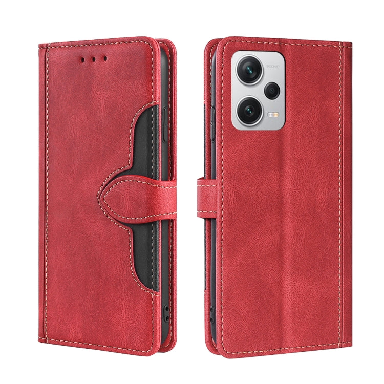 Skin Feel Magnetic Buckle Leather Phone Case, For Motorola Moto G72 4G, For vivo V25 Pro 5G, For Xiaomi Redmi Note 12 China, For Xiaomi Redmi Note 12 Pro 5G China, For Xiaomi Redmi Note 12 Pro+ China, For Xiaomi Redmi A1+ 4G                            ...