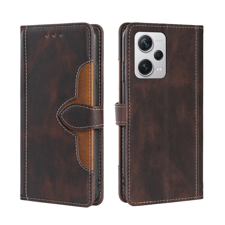 Skin Feel Magnetic Buckle Leather Phone Case, For Motorola Moto G72 4G, For vivo V25 Pro 5G, For Xiaomi Redmi Note 12 China, For Xiaomi Redmi Note 12 Pro 5G China, For Xiaomi Redmi Note 12 Pro+ China, For Xiaomi Redmi A1+ 4G                            ...