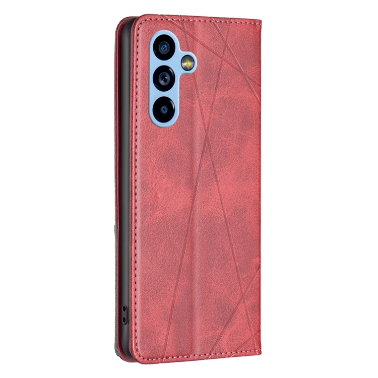 Prismatic Invisible Magnetic Leather Phone Case, For Samsung Galaxy A54 5G