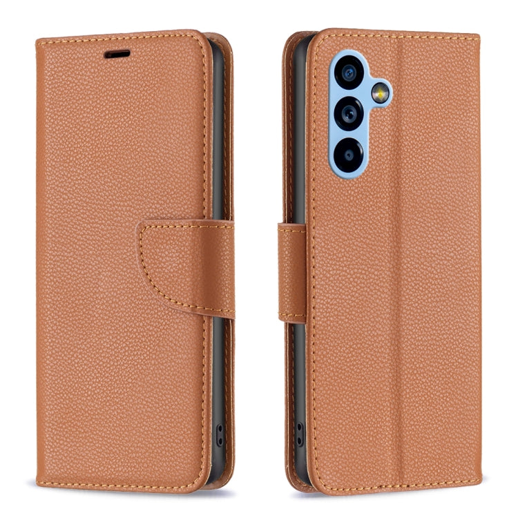 Litchi Texture Pure Color Leather Phone Case, For Samsung Galaxy A54 5G