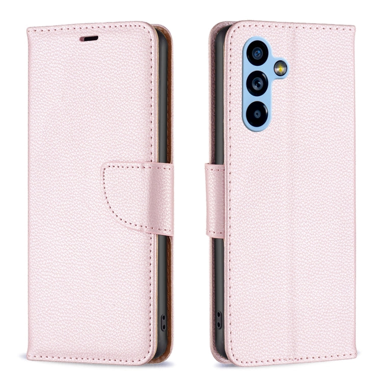 Litchi Texture Pure Color Leather Phone Case, For Samsung Galaxy A54 5G