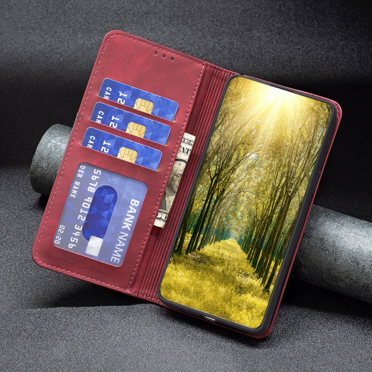 BF10 Color Block Magnetic Flip Leather Phone Case, For Samsung Galaxy A54 5G