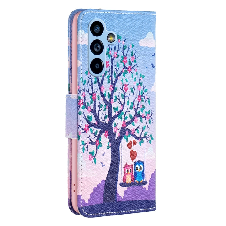 Colored Drawing Pattern Leather Phone Case, For Samsung Galaxy A54 5G