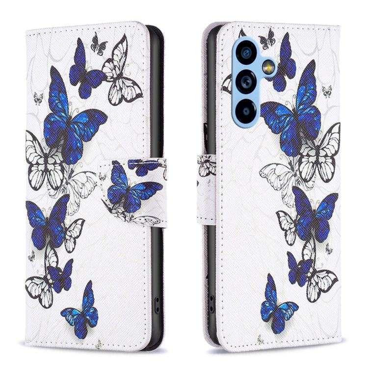 Colored Drawing Pattern Leather Phone Case, For Samsung Galaxy A54 5G